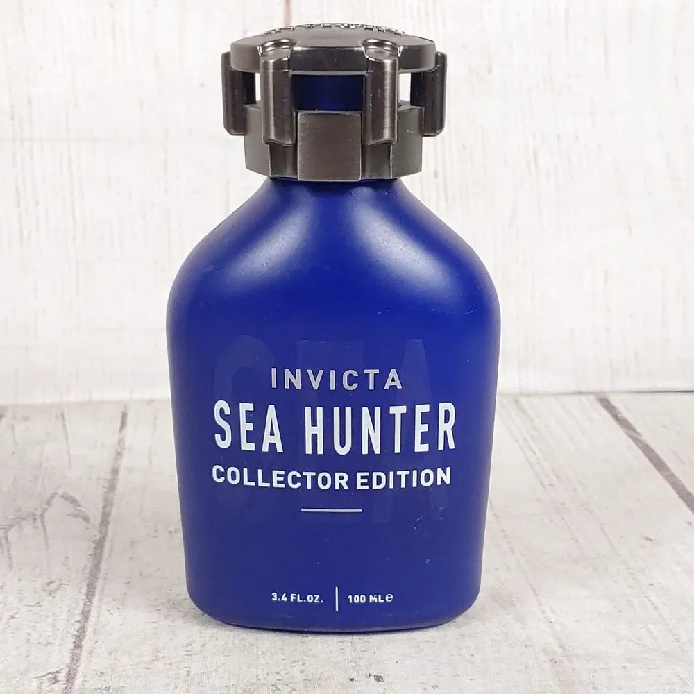 EMPTY, NO LIQUID - Invicta Sea Hunter Collector Edition Cologne Bottle 3.4 Fl Oz